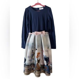 Monnalisa Girls Cinderella scene dress